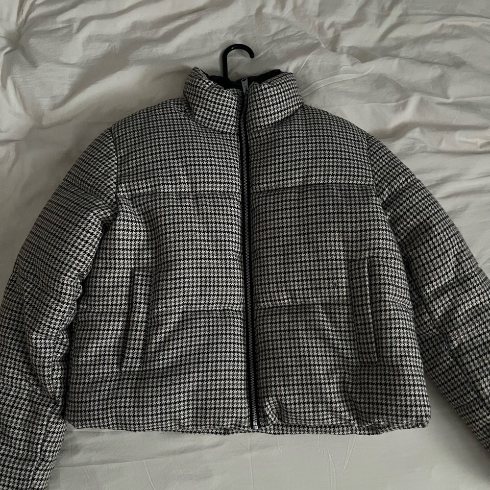 Vero Moda houndstooth puffer jacket